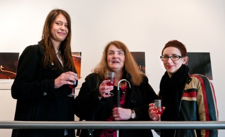 Morwenna Kearsley, Rosita McKenzie and Kate Martin at the opening of An Alternative