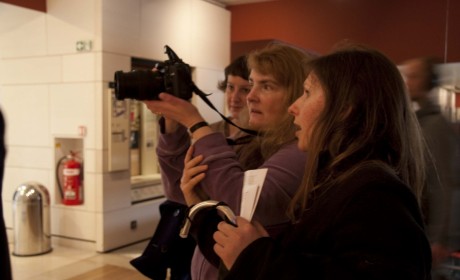 Rosita leading a workshop at Stills, Edinburgh